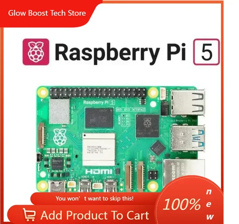 Оригинальный одноплатный компьютер Raspberry Pi 5, модель Pi5, 4 ГБ/8 ГБ/16 ГБ
Оригинальный одноплатный компьютер Raspberry Pi 5, модель Pi5, 4 ГБ/8 ГБ/16 ГБ