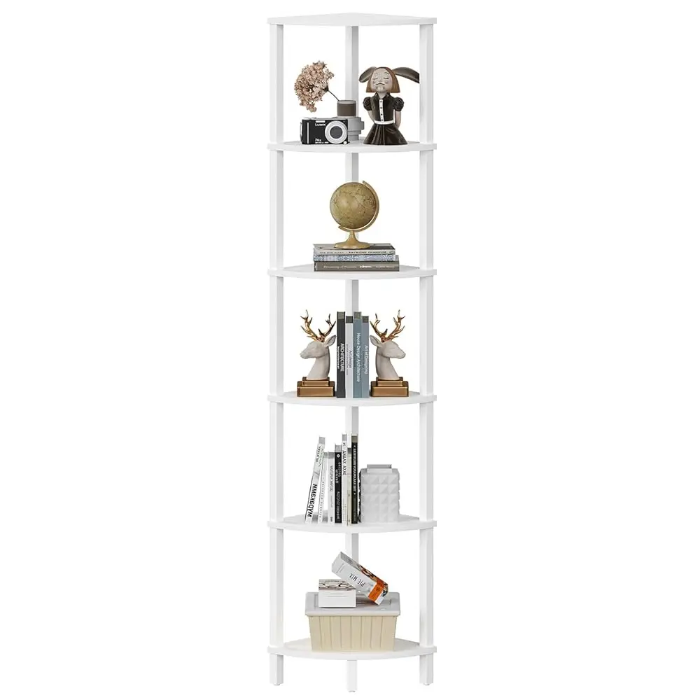 Corner Shelf, 6-Tier Corner Bookshelf, Industrial Corner Ladder Shelf, Diy Storage Shelves, Modern Display Shelf For Living
Corner Shelf, 6-Tier Corner Bookshelf, Industrial Corner Ladder Shelf, Diy Storage Shelves, Modern Display Shelf For Living