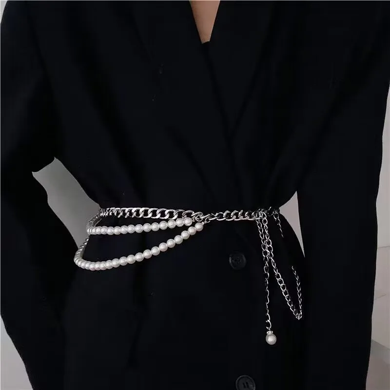 New European American Style Faux Pearl Waist Chain for Women Adjustable Body Chain Fashion Waist Belt Dress Accessories
New European American Style Faux Pearl Waist Chain for Women Adjustable Body Chain Fashion Waist Belt Dress Accessories