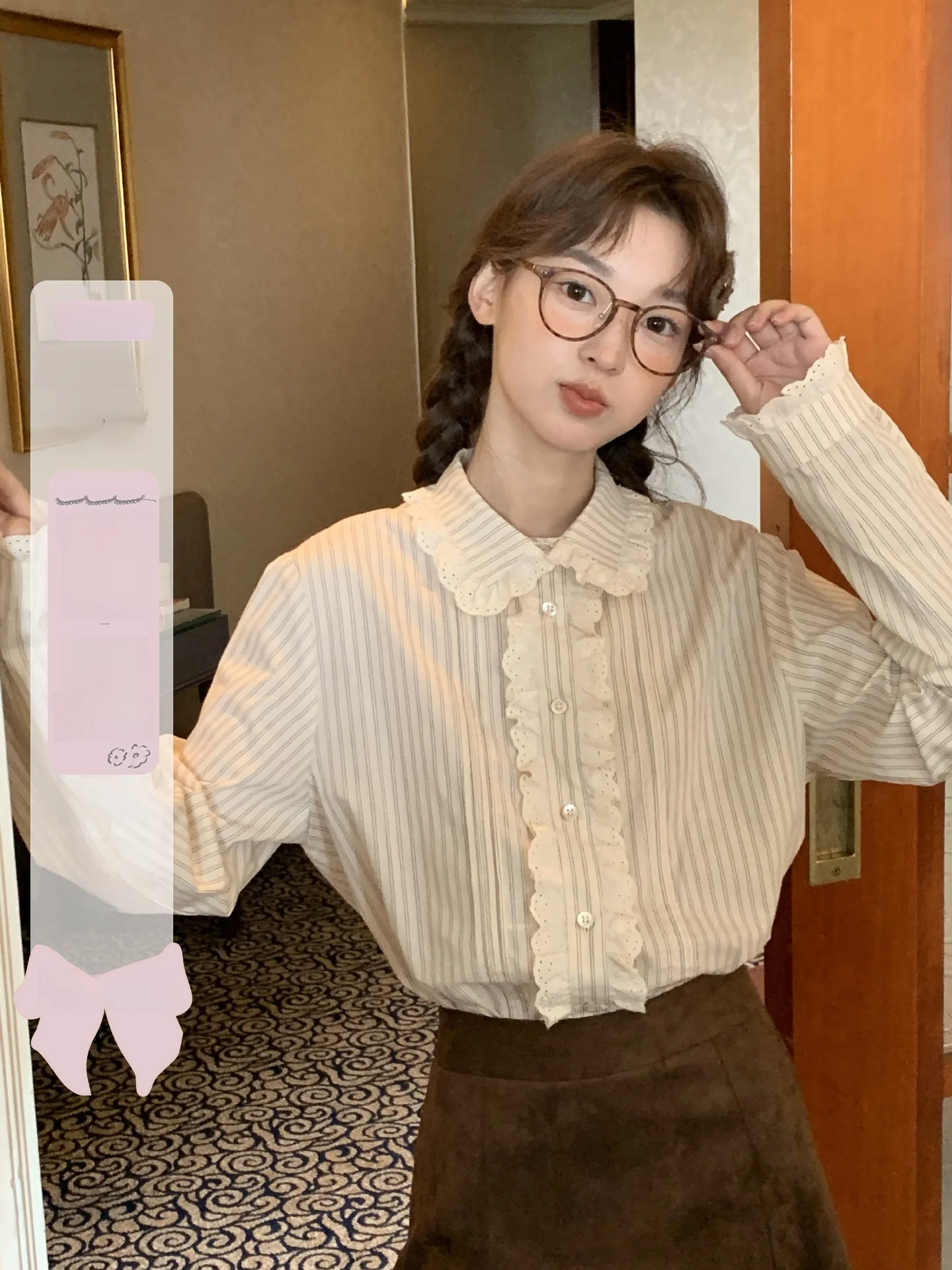 Ретро-блузка в полоску с длинным рукавом для девочек, хлопковая, с цветочным декором, осенне-зимняя новинка, удобная, дышащая, из полиуретана.
Ретро-блузка в полоску с длинным рукавом для девочек, хлопковая, с цветочным декором, осенне-зимняя новинка, удобная, дышащая, из полиуретана.