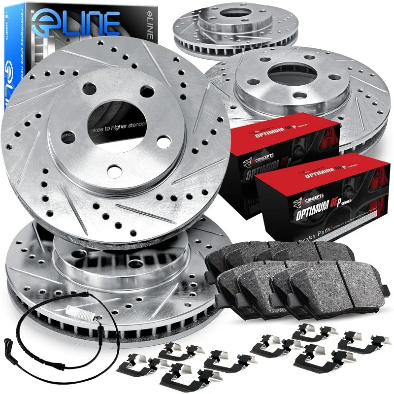 R1 Concepts Front and Rear Brakes and Rotors| Hardware Included| Front and Rear Optimum OEp Brake Pads and Rotors Kit
R1 Concepts Front and Rear Brakes and Rotors| Hardware Included| Front and Rear Optimum OEp Brake Pads and Rotors Kit