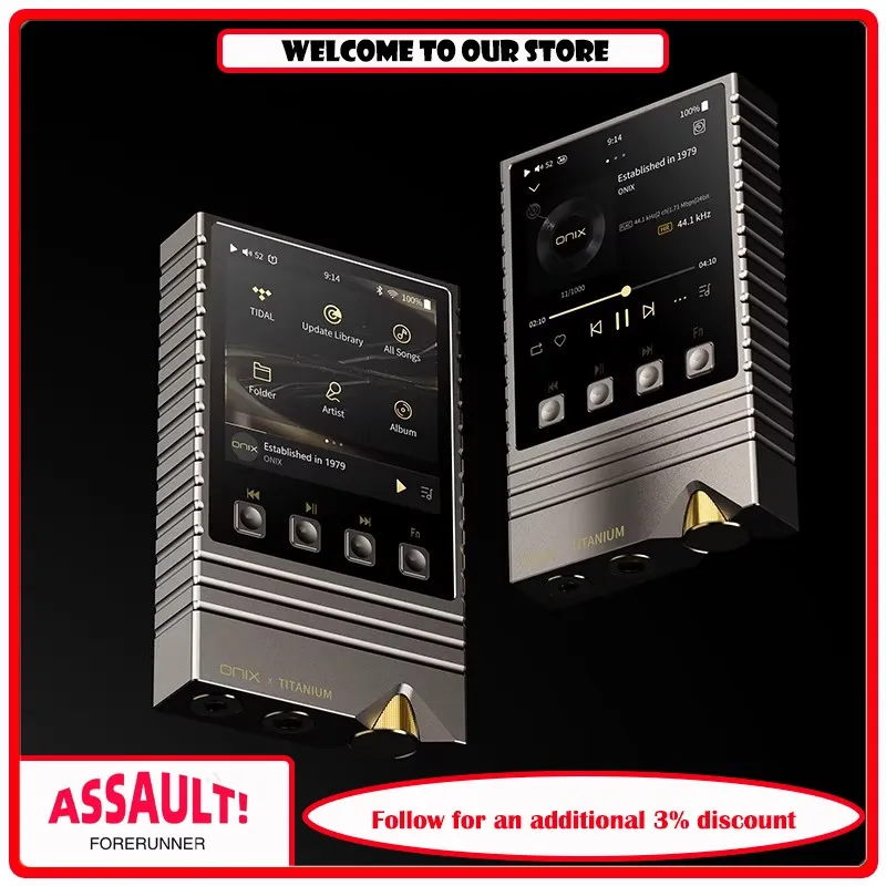 ONIX XM5 TI Titanium Edition Lossless HiFi Music Player MP3 Portable Bluetooth Walkman System
ONIX XM5 TI Titanium Edition Lossless HiFi Music Player MP3 Portable Bluetooth Walkman System