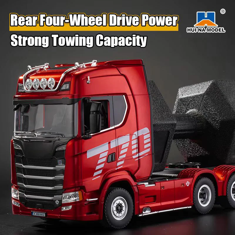HUINA 1501 770S Remote Control Alloy Tractor 1/18 19CH 2.4G RC Truck Engineering Vehicle Toys Trailer Truck with Light and Sound
HUINA 1501 770S Remote Control Alloy Tractor 1/18 19CH 2.4G RC Truck Engineering Vehicle Toys Trailer Truck with Light and Sound