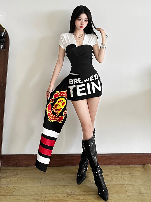 WEIRD PUSS Spicy Tee-Piece Set for Women Slimming Faionable Layering Student Work orm Sle Summer Collection
WEIRD PUSS Spicy Tee-Piece Set for Women Slimming Faionable Layering Student Work orm Sle Summer Collection