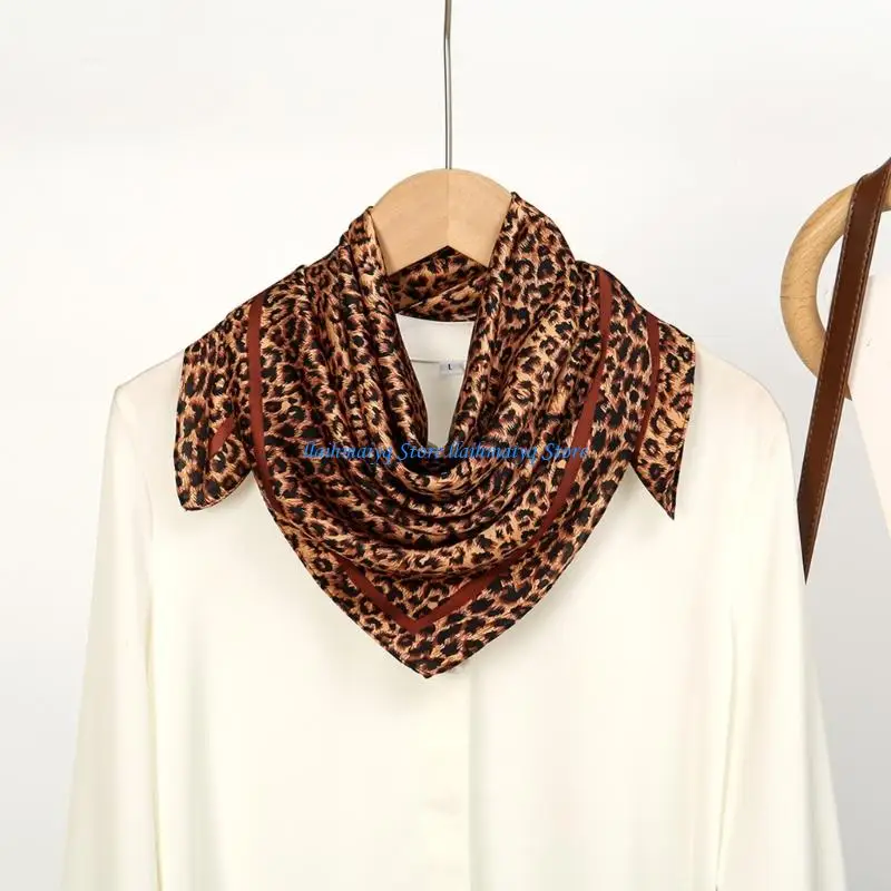 573B Smooth Fabric Square Scarf, Animal Print Neck Head Accessory
573B Smooth Fabric Square Scarf, Animal Print Neck Head Accessory