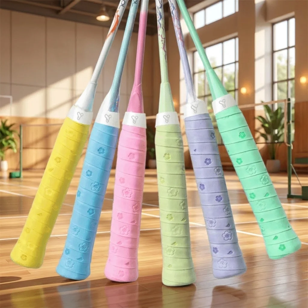 New High Quality PU Badminton Handle Wrap Tape Sweat-absorbent Non-slip Badminton Racket Handle Grip Print Badminton Overgrip
New High Quality PU Badminton Handle Wrap Tape Sweat-absorbent Non-slip Badminton Racket Handle Grip Print Badminton Overgrip