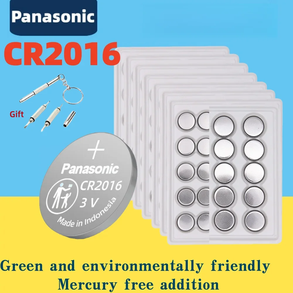 5-200 шт. литиевые кнопочные батарейки Panasonic CR2016 BR2016 DL2016 LM2016 3V CR 2016 для часов, игрушек, пультов ДУ
5-200 шт. литиевые кнопочные батарейки Panasonic CR2016 BR2016 DL2016 LM2016 3V CR 2016 для часов, игрушек, пультов ДУ