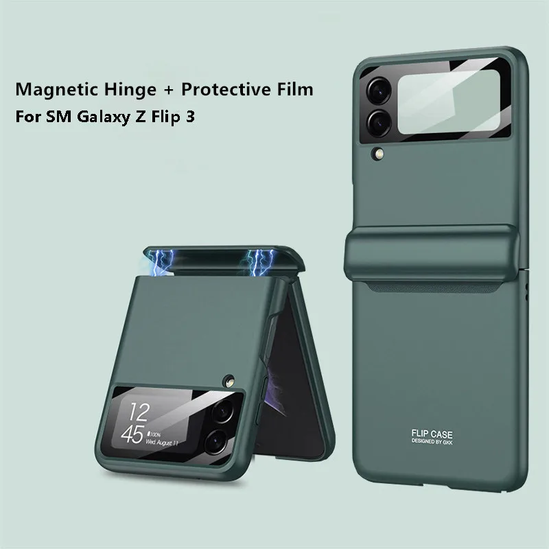 Чехол для Samsung Galaxy Z Flip 3 4 5G, магнитный шарнир, полная защита, Твердый чехол для камеры, стекло, жесткий пластиковый чехол для задней панели Z Flip 5
Чехол для Samsung Galaxy Z Flip 3 4 5G, магнитный шарнир, полная защита, Твердый чехол для камеры, стекло, жесткий пластиковый чехол для задней панели Z Flip 5