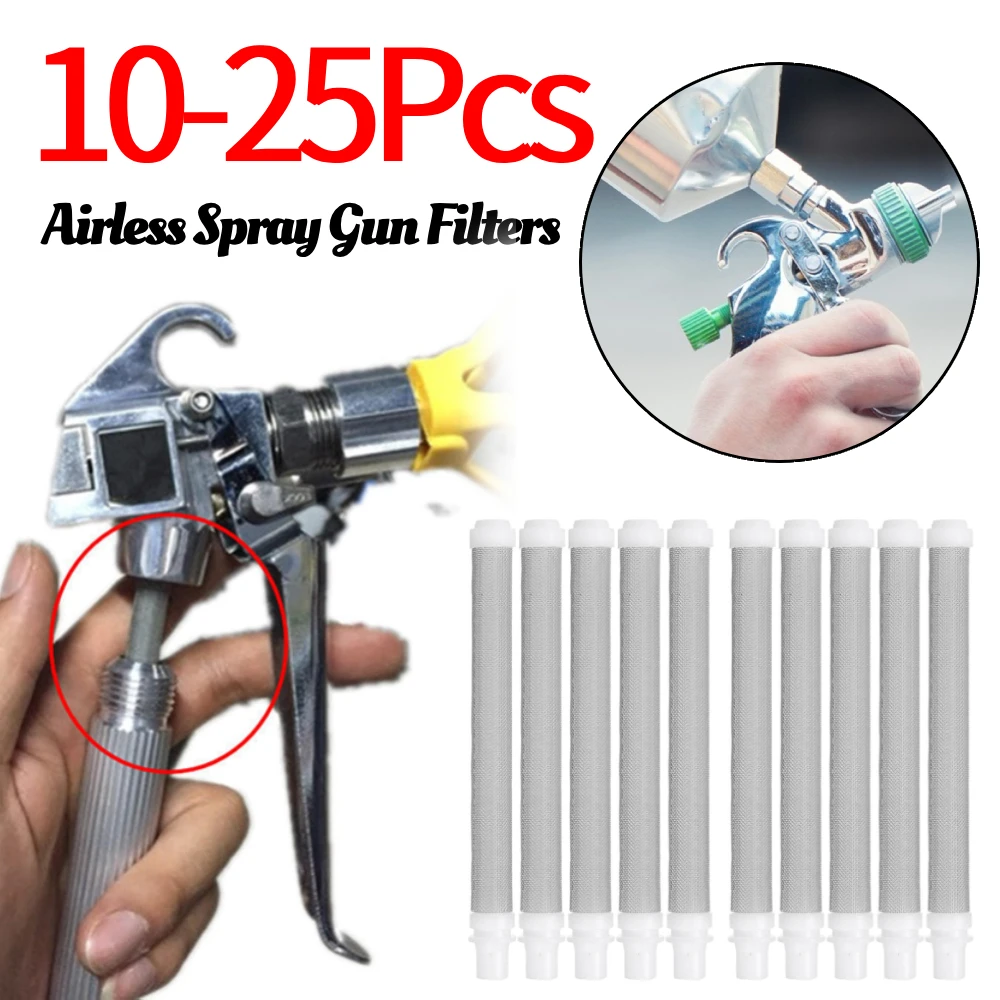 10-25Pcs Airless Paint Spray Gun Filters Wagner Anti-corrosion Compression-resistant Sprayers Machine for Sprayer Accessories
10-25Pcs Airless Paint Spray Gun Filters Wagner Anti-corrosion Compression-resistant Sprayers Machine for Sprayer Accessories