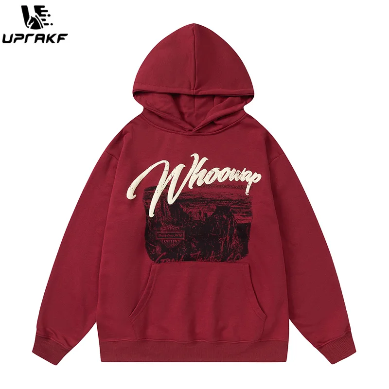 UPRAKF Letter Graphic Print Hoodie Streetwear Casual Tops Simple Design Pullover Long Sleeve Front Pocket Autumn Hip Hop Fashion
UPRAKF Letter Graphic Print Hoodie Streetwear Casual Tops Simple Design Pullover Long Sleeve Front Pocket Autumn Hip Hop Fashion