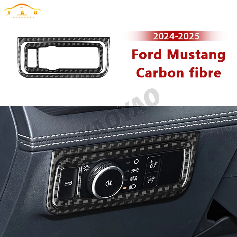 Carbon Fiber For Ford Mustang GT 2024 2025 Car Headlight Switch Control Panel Set Trim Cover Car Interior Accessories
Carbon Fiber For Ford Mustang GT 2024 2025 Car Headlight Switch Control Panel Set Trim Cover Car Interior Accessories