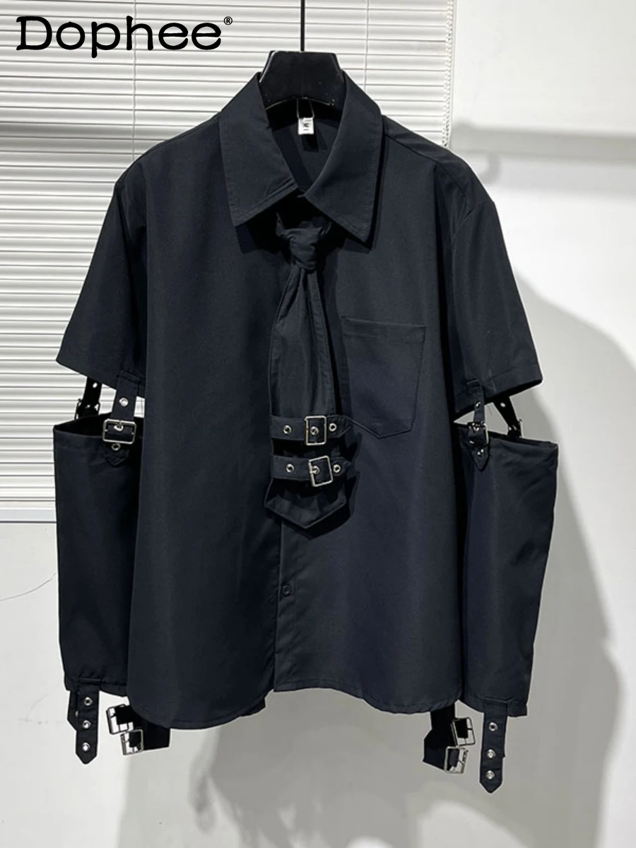 Original Cool Metal Stitching Handsome Fashion Men's Shirt Street Style Workwear Long Sleeve Loose Comfort Casual Shirts
Original Cool Metal Stitching Handsome Fashion Men's Shirt Street Style Workwear Long Sleeve Loose Comfort Casual Shirts