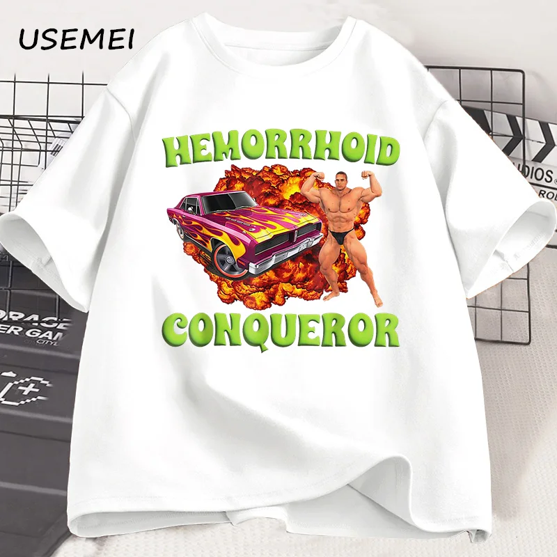 Hemorrhoid Conqueror T-shirts Men Women Tshirt Cotton T-Shirts Loose T Shirt Crewneck Loose Tops Fashion Clothes Unisex
Hemorrhoid Conqueror T-shirts Men Women Tshirt Cotton T-Shirts Loose T Shirt Crewneck Loose Tops Fashion Clothes Unisex