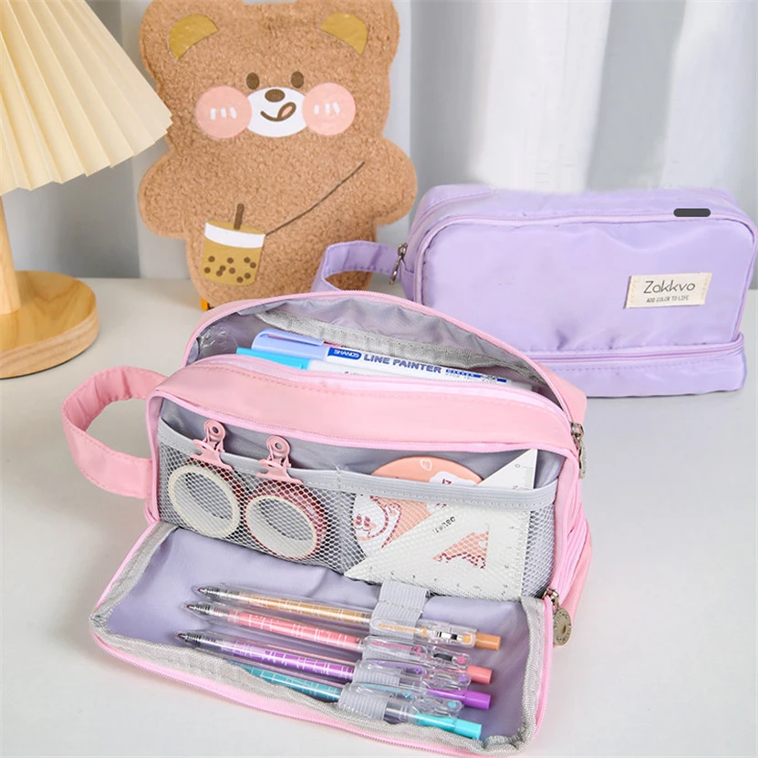 Pencil Case Kawaii Material Escolar Big The Badge Pencilcase Cute Bags For Girls School Supplies Trousse Scolaire Pouch Etui
Pencil Case Kawaii Material Escolar Big The Badge Pencilcase Cute Bags For Girls School Supplies Trousse Scolaire Pouch Etui