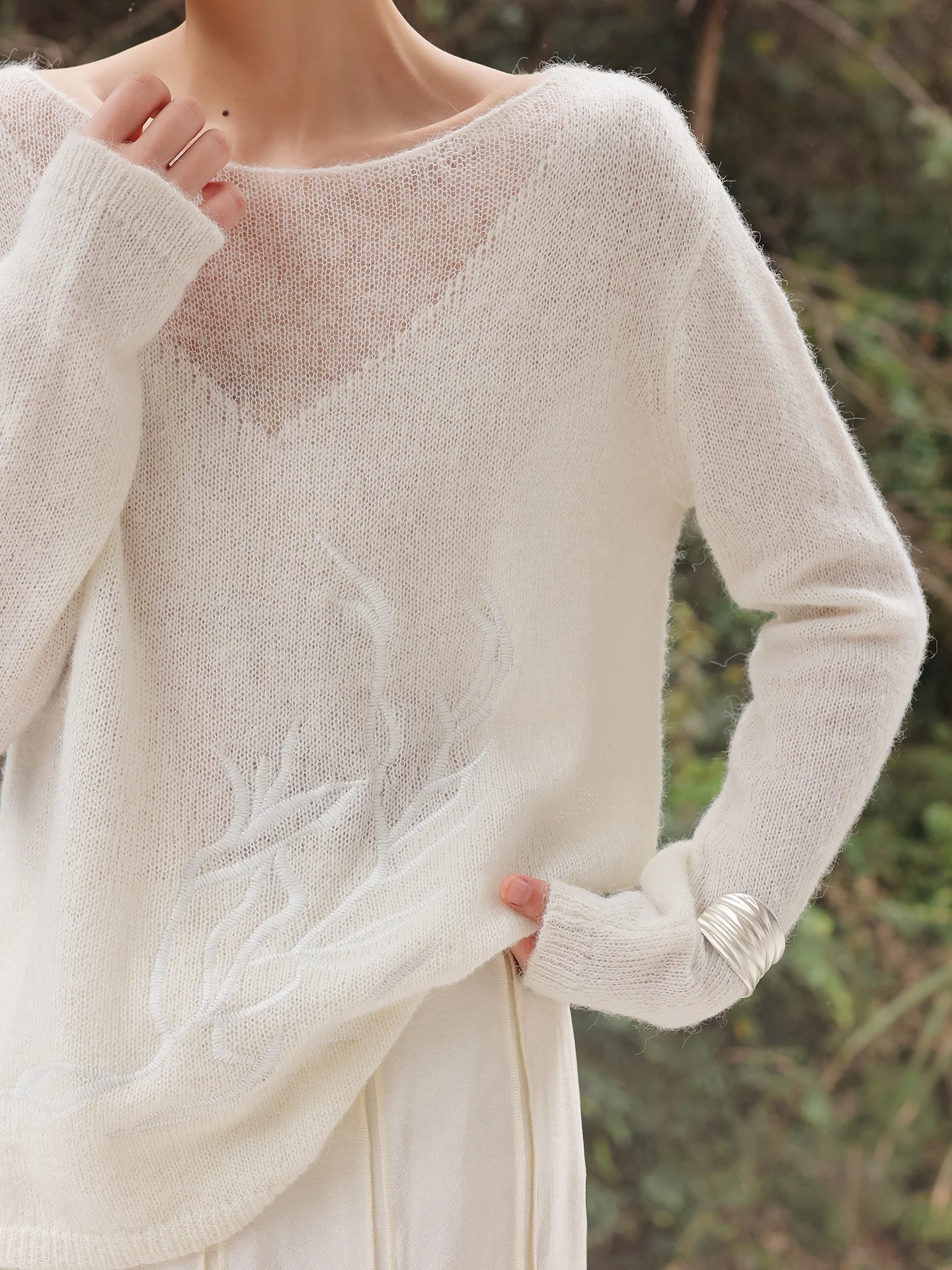 JWUNIQUE Gentle Wind Loose Knitted Top Micro Transparent Design Sensation Wine Pit Soft Sle Loose Personali Upper Body
JWUNIQUE Gentle Wind Loose Knitted Top Micro Transparent Design Sensation Wine Pit Soft Sle Loose Personali Upper Body