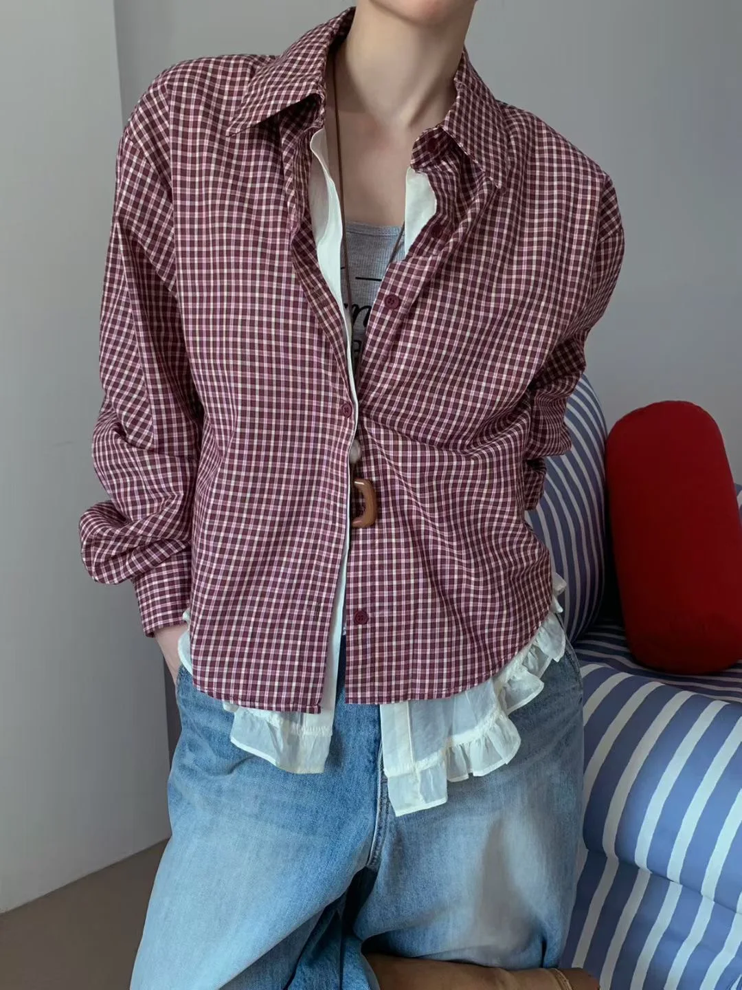 ZHISILAO новая клетчатая блузка женская винтажная повседневная рубашка с длинным рукавом Y2K осень 2025 топы
ZHISILAO новая клетчатая блузка женская винтажная повседневная рубашка с длинным рукавом Y2K осень 2025 топы