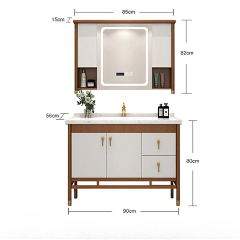 Bathroom New Chinese bathroom cabinet Smart bathroom Solid wood washbasin cabinet Combination floor-to-ceiling washstand
Bathroom New Chinese bathroom cabinet Smart bathroom Solid wood washbasin cabinet Combination floor-to-ceiling washstand