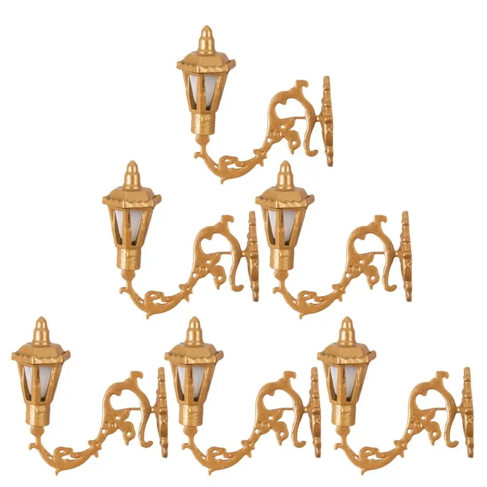6 Pcs Miniature Wall Lamp Retro Style Decorative Lights for House Sand Table Mini Scene Accessories Simulation
6 Pcs Miniature Wall Lamp Retro Style Decorative Lights for House Sand Table Mini Scene Accessories Simulation