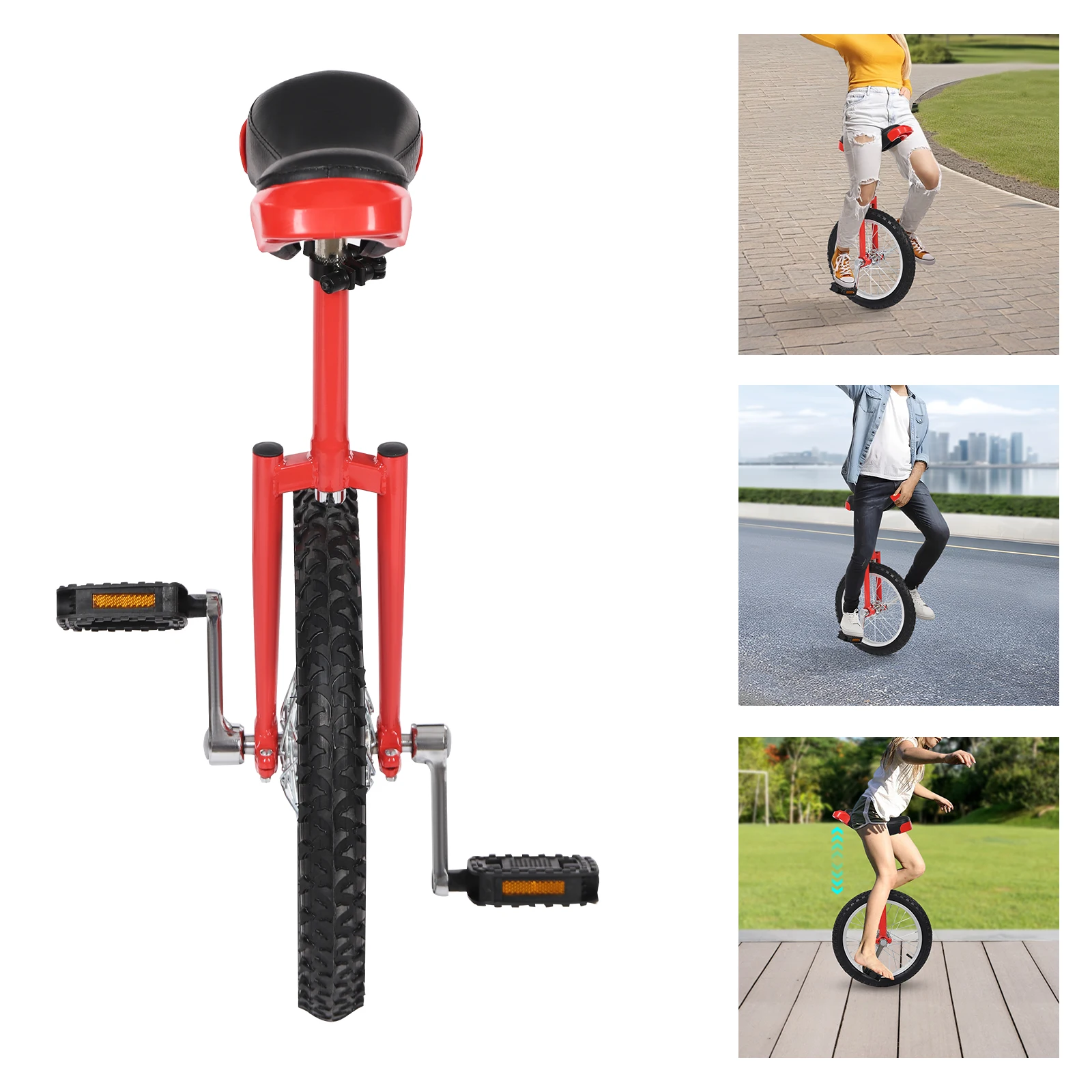 16-дюймовый уличный моноколесный велосипед из марганцевой стали, желтый/синий/красный одноколесный велосипед с регулируемой высотой, отдельно стоящий для офисных работников, студентов 
16-дюймовый уличный моноколесный велосипед из марганцевой стали, желтый/синий/красный одноколесный велосипед с регулируемой высотой, отдельно стоящий для офисных работников, студентов