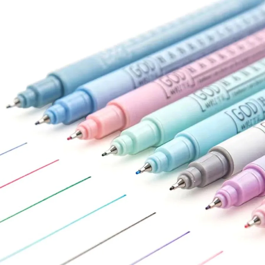 Bible Pens No Bleed Through, 8 Colors 0.38mm Fine Point Pen Set, Colored Fine Tip Pens for Journaling, Scrapbook, Planner, Colo
Bible Pens No Bleed Through, 8 Colors 0.38mm Fine Point Pen Set, Colored Fine Tip Pens for Journaling, Scrapbook, Planner, Colo