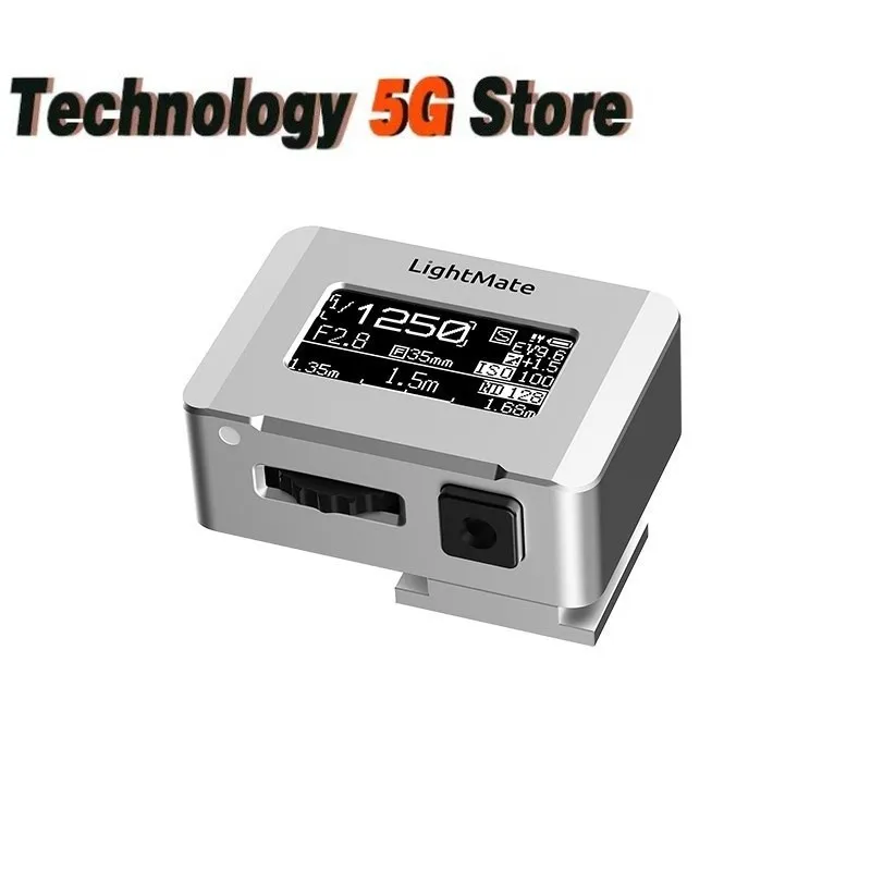 Metal Silvery LightMate 2R Film Camera Light Meter 30°FOV High Precision Chargeable Ambient Light Digital Exposure Meter
Metal Silvery LightMate 2R Film Camera Light Meter 30°FOV High Precision Chargeable Ambient Light Digital Exposure Meter