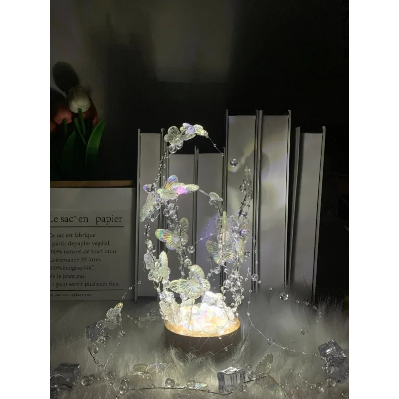 Handmade DIY butterfly night light atmosphere creative desktop ornament birthday gift for male and female students
Handmade DIY butterfly night light atmosphere creative desktop ornament birthday gift for male and female students