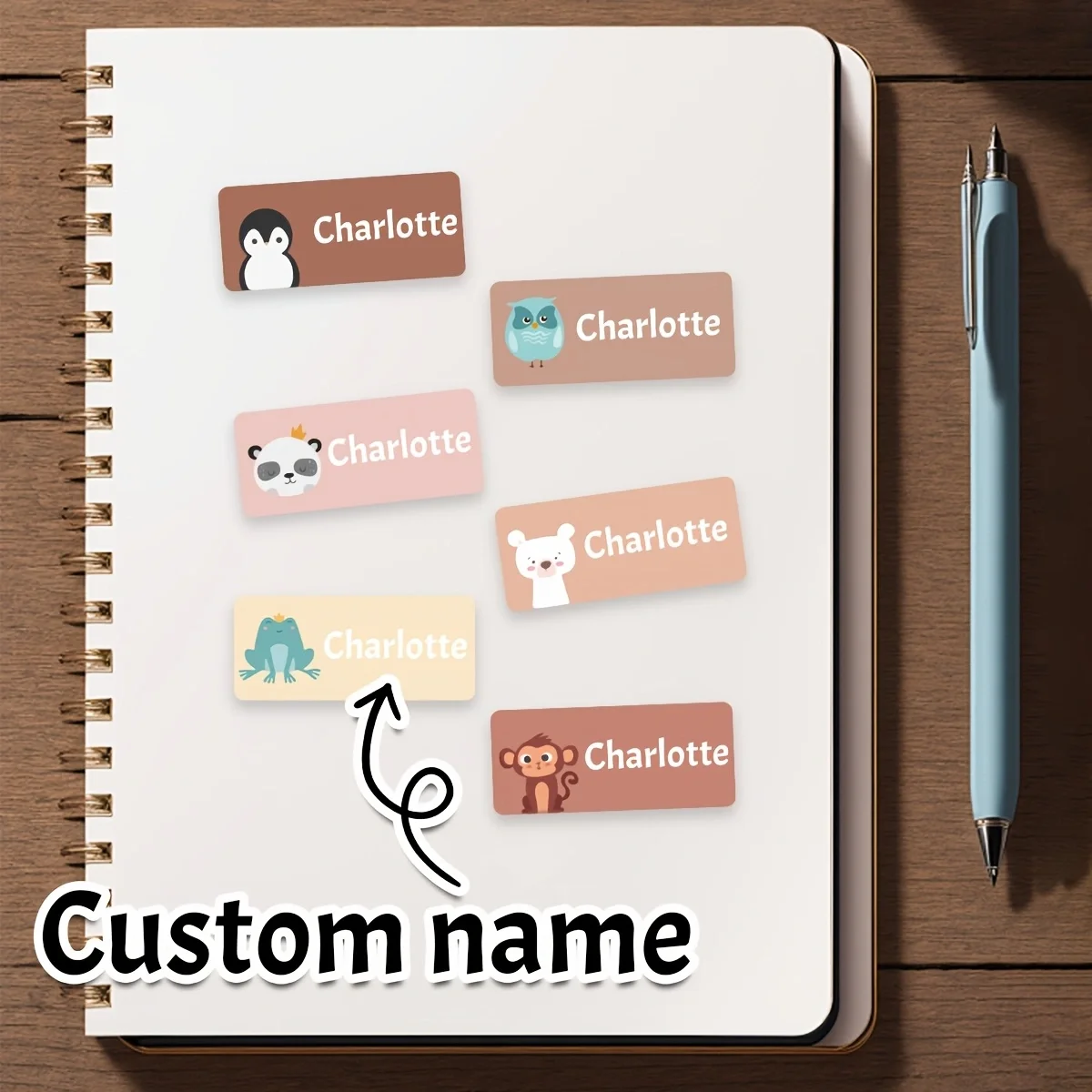 Personalized label names, animal cartoon pattern name stickers, custom water bottle stickers, cup stickers, and various labels
Personalized label names, animal cartoon pattern name stickers, custom water bottle stickers, cup stickers, and various labels