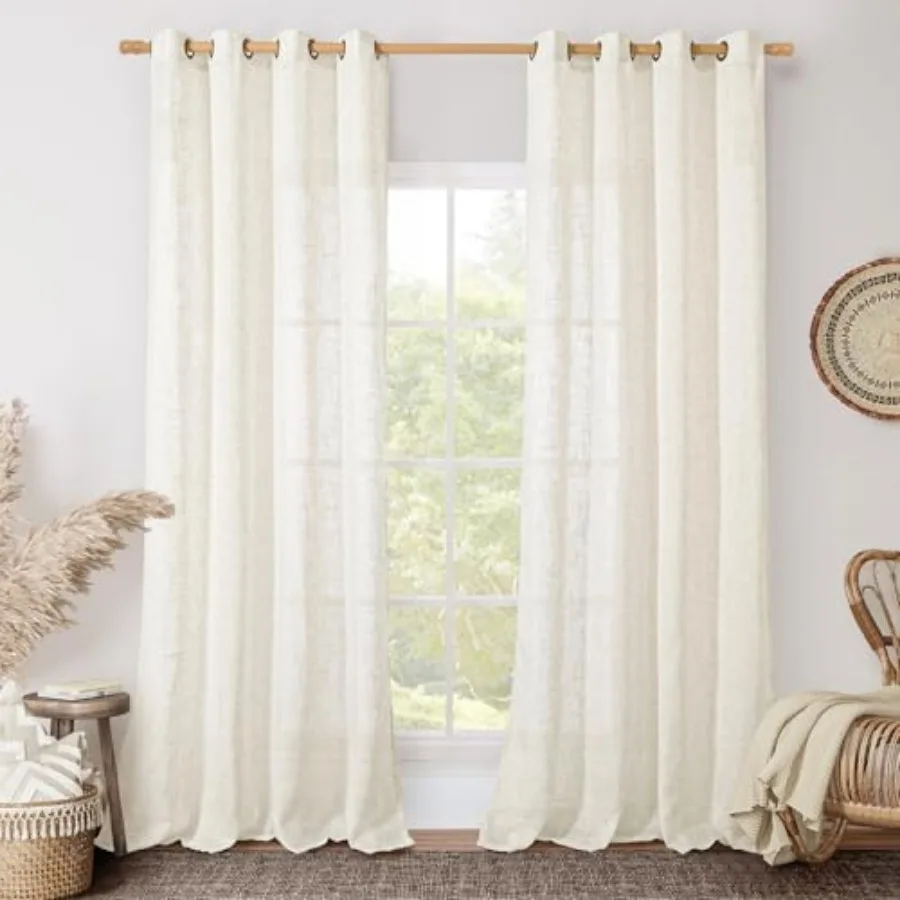 Sheer Curtains 96 Inch Long Bronze Grommet Vertical Window Drapes Light Filtering Living Room Panels for Bedroom/Sliding Glass
Sheer Curtains 96 Inch Long Bronze Grommet Vertical Window Drapes Light Filtering Living Room Panels for Bedroom/Sliding Glass