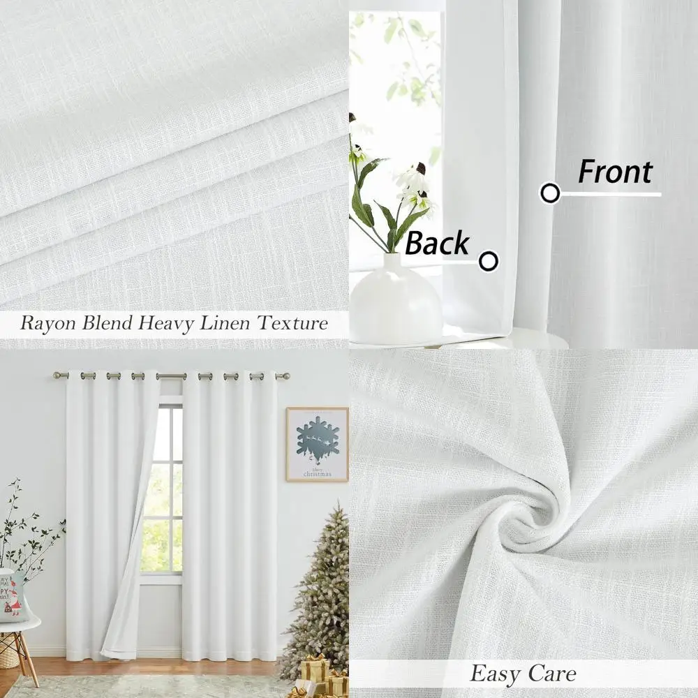 Кремовые льняные шторы с термоизоляцией, шумоподавляющие, 8 люверсов, 50x84, комплект из 2 панелей для спальни и гостиной
Кремовые льняные шторы с термоизоляцией, шумоподавляющие, 8 люверсов, 50x84, комплект из 2 панелей для спальни и гостиной