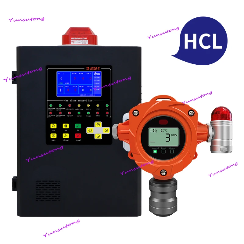 ATEX CE Fixed Toxic Gas Detector HCL Gas Leak Detector Sensitive Hydrogen Chloride Monitor
ATEX CE Fixed Toxic Gas Detector HCL Gas Leak Detector Sensitive Hydrogen Chloride Monitor