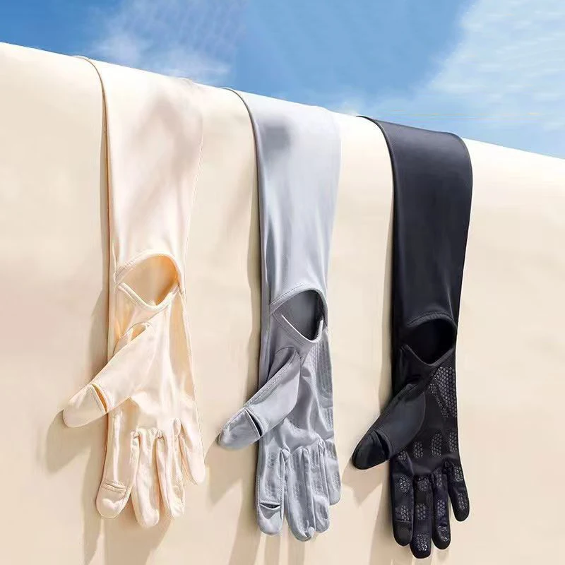 Summer Ice Silk Sunscreen Gloves For Women's UV Protection Breathable Thin Style Nylon Sun-proof Driving Arm Sleeves
Summer Ice Silk Sunscreen Gloves For Women's UV Protection Breathable Thin Style Nylon Sun-proof Driving Arm Sleeves
