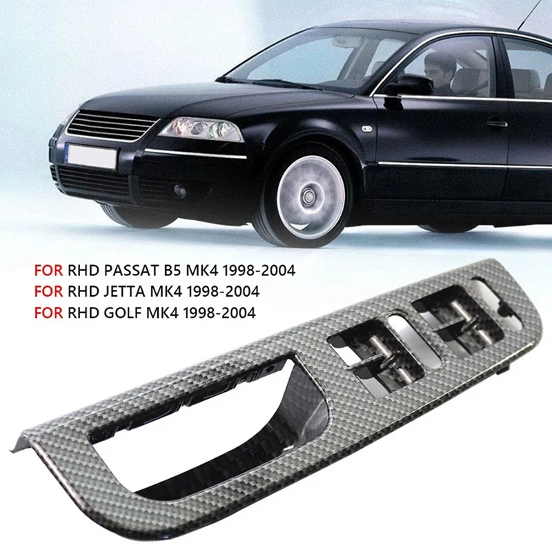 Автомобильный переключатель RHD с окном, панель управления, рамка для Golf Passat Jetta MK4 1998-2005, стиль из углеродного волокна
Автомобильный переключатель RHD с окном, панель управления, рамка для Golf Passat Jetta MK4 1998-2005, стиль из углеродного волокна
