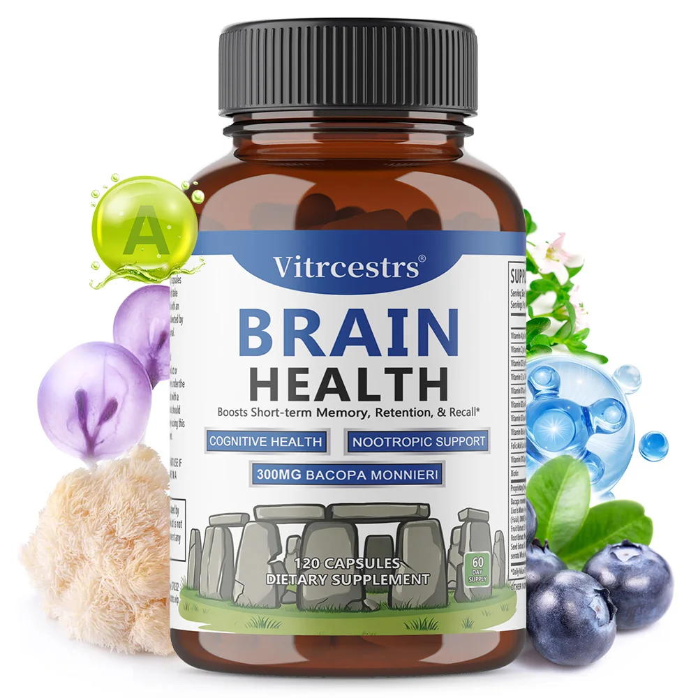 300MG Bacopa Herbal Supplement, Promotes Brain Health, Mental Alertness, Supports Calm, Memory, Cognition Health, Non-GMO
300MG Bacopa Herbal Supplement, Promotes Brain Health, Mental Alertness, Supports Calm, Memory, Cognition Health, Non-GMO