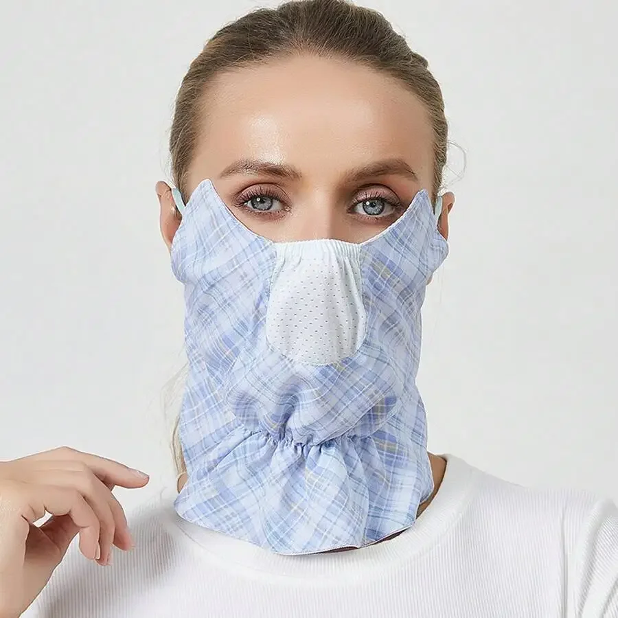 Plaid Breathable Sunscreen Face Mask For Outdoor Cycling
Plaid Breathable Sunscreen Face Mask For Outdoor Cycling
