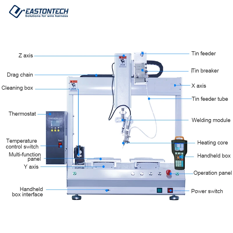 Full-automaticc Double Platform EW-6140 Automatic Rotating Soldering Welding Machine
Full-automaticc Double Platform EW-6140 Automatic Rotating Soldering Welding Machine