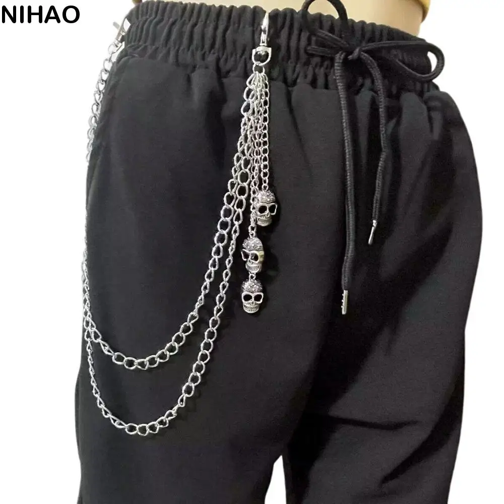 Punk Tassel Skull Waist Chain Zinc Alloy Gothic Tassel Jeans Chain Multi-layer Key Chains Punk Belt Chain Steet
Punk Tassel Skull Waist Chain Zinc Alloy Gothic Tassel Jeans Chain Multi-layer Key Chains Punk Belt Chain Steet