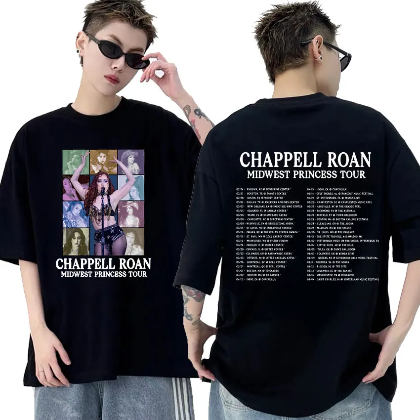 Футболка Chappell Roan Midwest Princess с графическим принтом для мужчин и женщин, модная Ретро футболка оверсайз с коротким рукавом, уличная одежда, 2024
Футболка Chappell Roan Midwest Princess с графическим принтом для мужчин и женщин, модная Ретро футболка оверсайз с коротким рукавом, уличная одежда, 2024