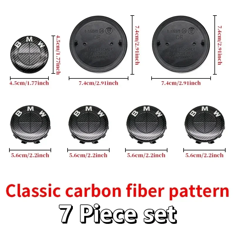 New 7Pcs Fiber All Black Car Wheel Center Caps Hub Cover Badge Auto Hood Front Rear Trunk Emblem For B-BMW E85 E86 E89 G29 F87
New 7Pcs Fiber All Black Car Wheel Center Caps Hub Cover Badge Auto Hood Front Rear Trunk Emblem For B-BMW E85 E86 E89 G29 F87