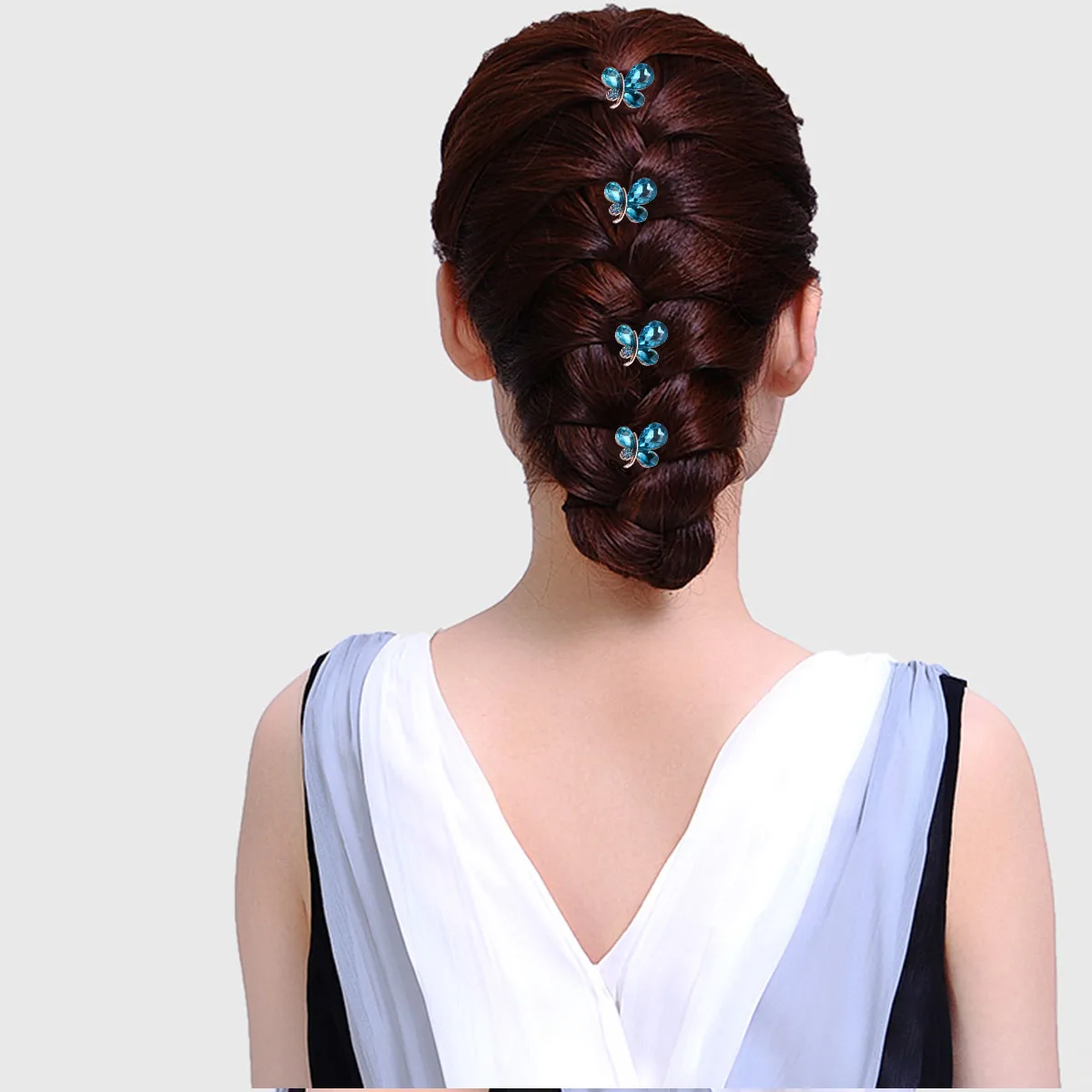 4pcs Butterfly Bow Rhinestone Hairpin Bridal Hairpiece Circle Updo Ribbon Women Hair Stick Bridesmaid Party Accessories
4pcs Butterfly Bow Rhinestone Hairpin Bridal Hairpiece Circle Updo Ribbon Women Hair Stick Bridesmaid Party Accessories
