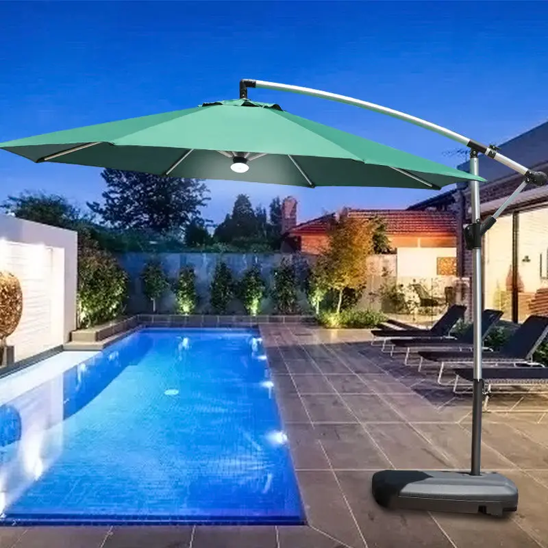 Открытый зонтик для двора, охранная будка, зонтик-банан, пляжный бассейн под открытым небом, высокое качество
Открытый зонтик для двора, охранная будка, зонтик-банан, пляжный бассейн под открытым небом, высокое качество