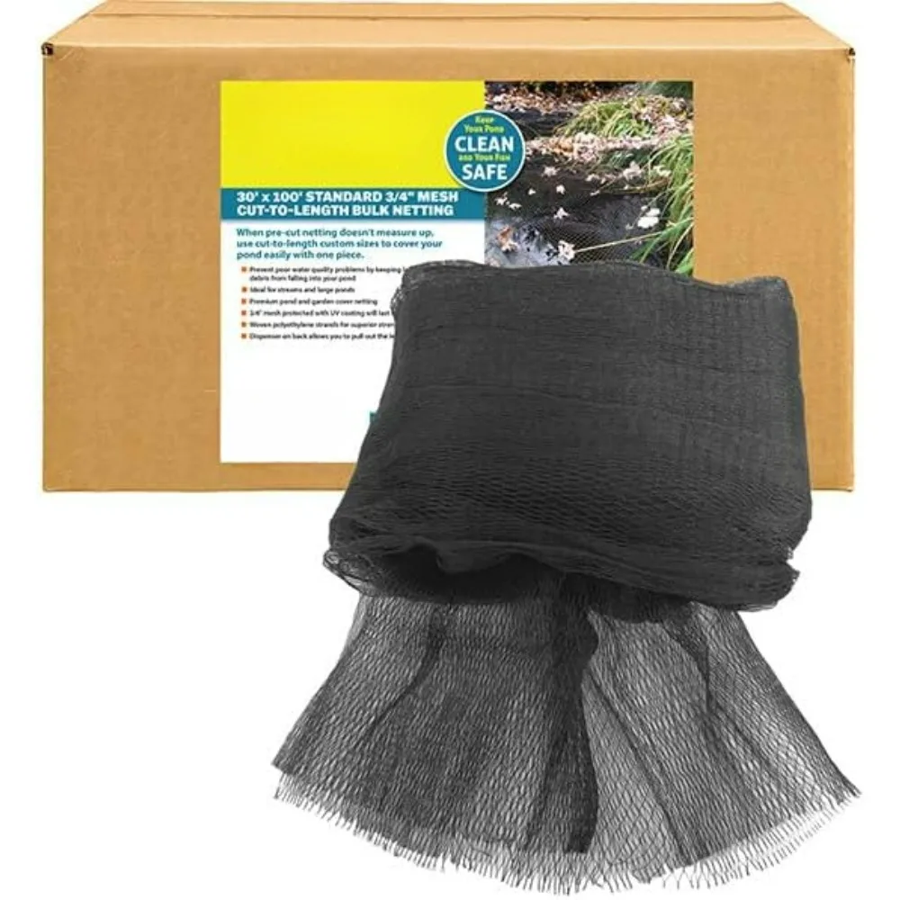 Pond Netting 30′ X 100′ Boxed Premium Pond Cover Netting | 3/4“ Polyethylene Woven Netting Pond Netting
Pond Netting 30′ X 100′ Boxed Premium Pond Cover Netting | 3/4“ Polyethylene Woven Netting Pond Netting