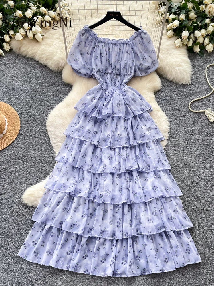 Beiyingni 2026 Summer Women's Casual Dresses Floral Printed Elegant Luxury Party Maxi Dress Female Chiffon Ruffles Long Dress
Beiyingni 2026 Summer Women's Casual Dresses Floral Printed Elegant Luxury Party Maxi Dress Female Chiffon Ruffles Long Dress