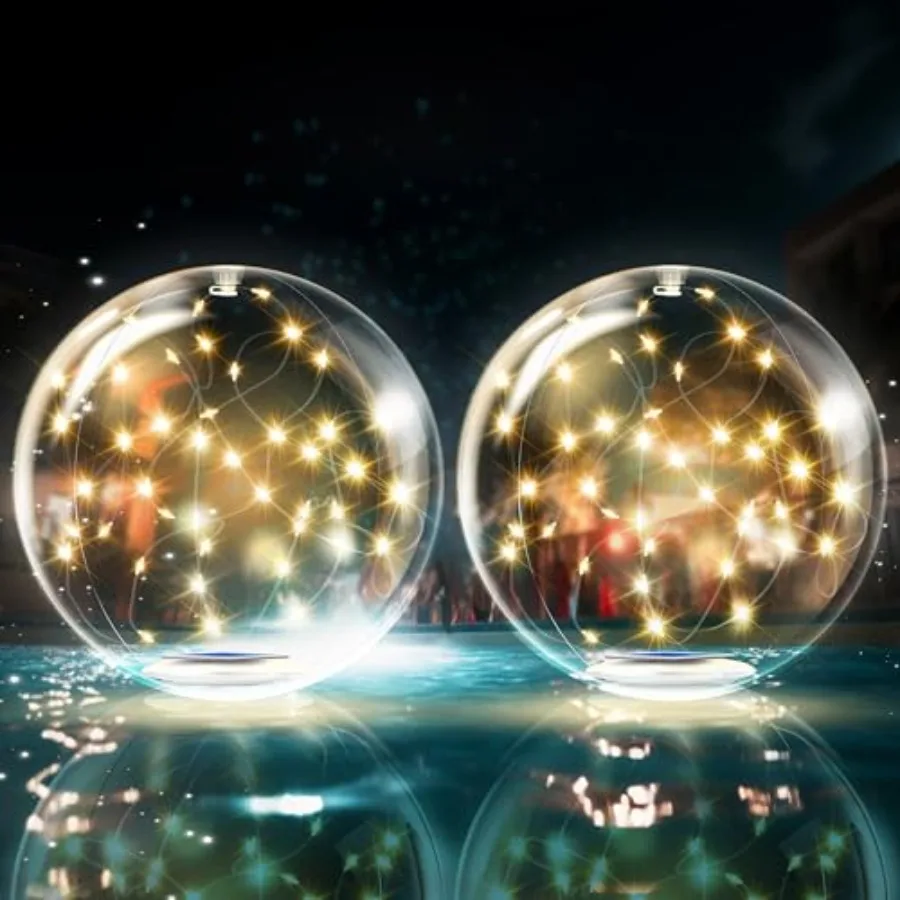 Fairy Floating Pool Lights Solar Powered - 14" Inflatable Waterproof Led Glow Balls Floating Light Up Balls for Swimming Pool P
Fairy Floating Pool Lights Solar Powered - 14" Inflatable Waterproof Led Glow Balls Floating Light Up Balls for Swimming Pool P