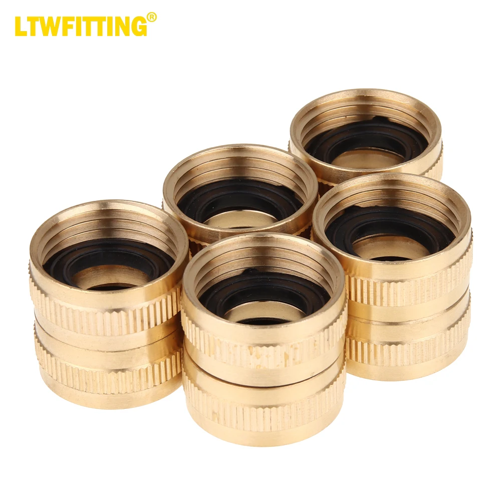LTWFITTING 3/4" FHT x 3/4" FHT Brass Swivel Hose Adapter ,Brass Garden Hose Fitting(Pack of 5)
LTWFITTING 3/4" FHT x 3/4" FHT Brass Swivel Hose Adapter ,Brass Garden Hose Fitting(Pack of 5)