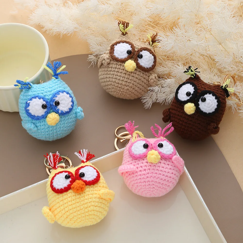 Crochet Cartoon Owl Key Chain for Bag Decor, Handmade Crochet Cute Owl Doll, Crochet Car Key Chain Pendant , Knitted Supplies
Crochet Cartoon Owl Key Chain for Bag Decor, Handmade Crochet Cute Owl Doll, Crochet Car Key Chain Pendant , Knitted Supplies