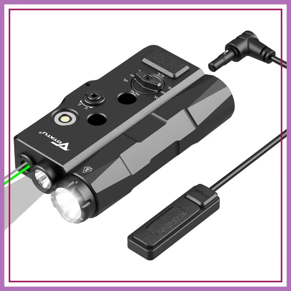 Laser Light Combo, Green/IR Laser & 1700LM Flashlight/IR Illuminator, Multi-Mode Display, for Rifle Shotgun, Mlok Picatinny Rail
Laser Light Combo, Green/IR Laser & 1700LM Flashlight/IR Illuminator, Multi-Mode Display, for Rifle Shotgun, Mlok Picatinny Rail
