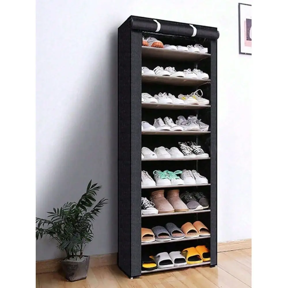 Shoe Rack With Dust Cover, NonWoven Fabric, SpaceSaving, High Capacity, Easy Assembly, Portable Shoe Cabinet, Suitable For Entr
Shoe Rack With Dust Cover, NonWoven Fabric, SpaceSaving, High Capacity, Easy Assembly, Portable Shoe Cabinet, Suitable For Entr