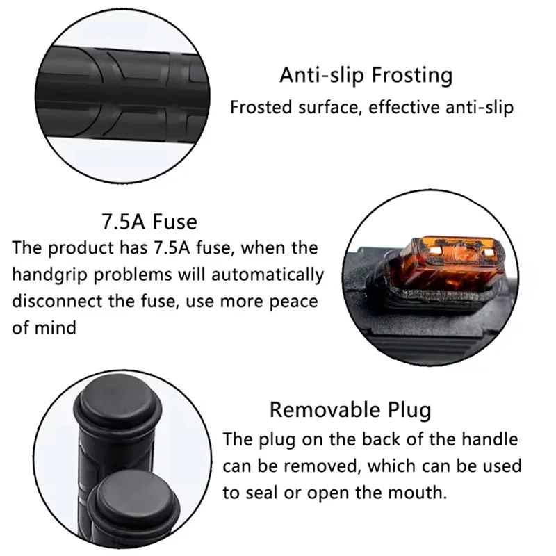 Better-12V Electric Heated Grips Handlebar For ATV Intelligent Three-Speed Heating Handgrips For Diameter For 22MM
Better-12V Electric Heated Grips Handlebar For ATV Intelligent Three-Speed Heating Handgrips For Diameter For 22MM