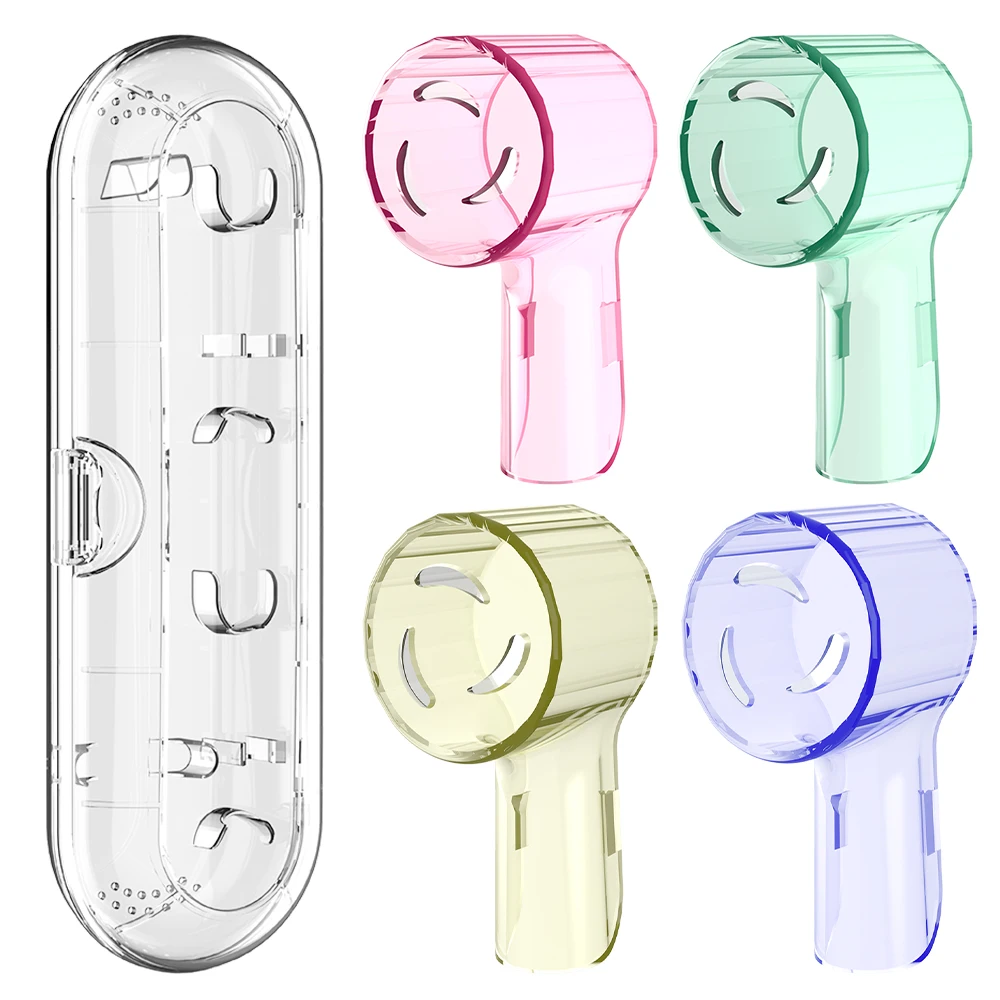 Дорожный футляр для зубной щетки с 4 пылезащитными чехлами насадки щетки, совместимый с электрическими зубными щетками Oral B, для Pro 1000, 1500
Дорожный футляр для зубной щетки с 4 пылезащитными чехлами насадки щетки, совместимый с электрическими зубными щетками Oral B, для Pro 1000, 1500