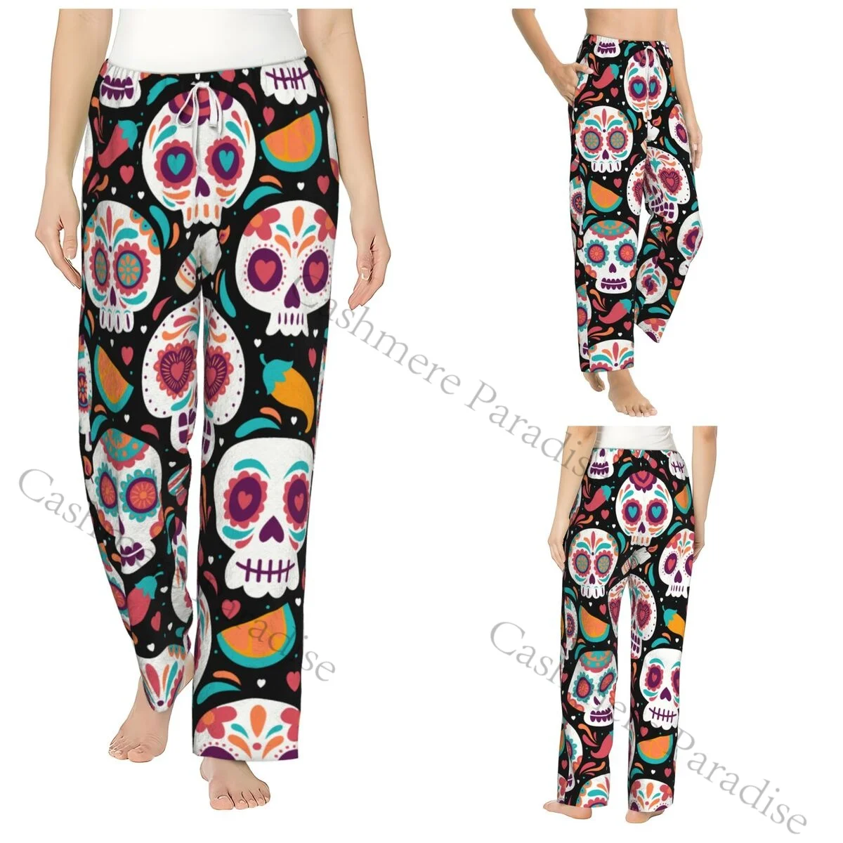 Sugar Skull Mexican Flower Women Sleep Pants Warm Flannel Lounge Pants for Winter Nights
Sugar Skull Mexican Flower Women Sleep Pants Warm Flannel Lounge Pants for Winter Nights